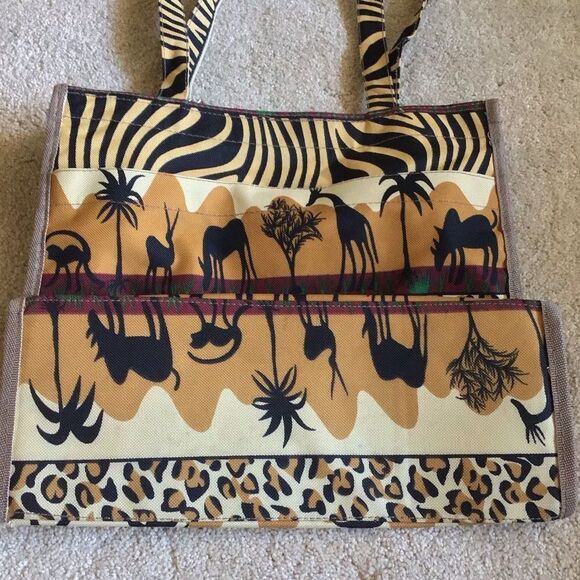 Vintage JADE African Safari Tote - Picture 5 of 9